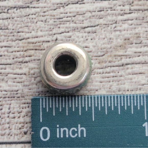 🌕 CLEARANCE BRIGHTON Anchor Stopper Bead Blue Green Hombre Silver Plated - Picture 3 of 4